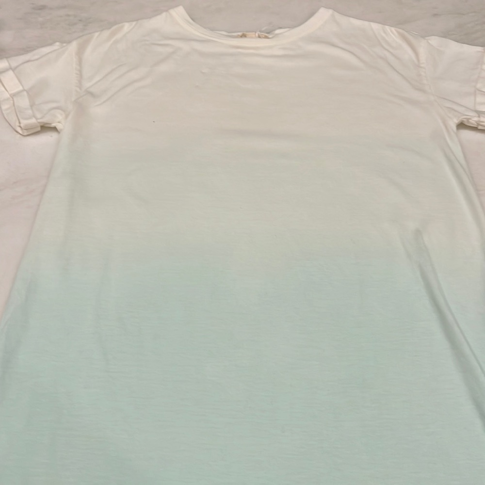 Girls Green ombré size 8 t shirt dress by Paper flower, EUC
